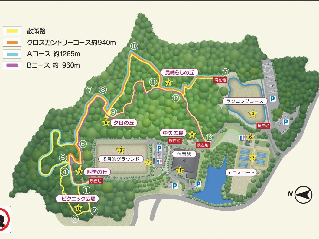 本宮市運動公園マップ