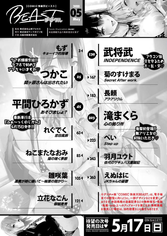 COMIC快楽天 ビースト 2020年05月号