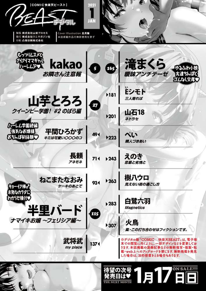 COMIC快楽天ビースト 2021年01月号