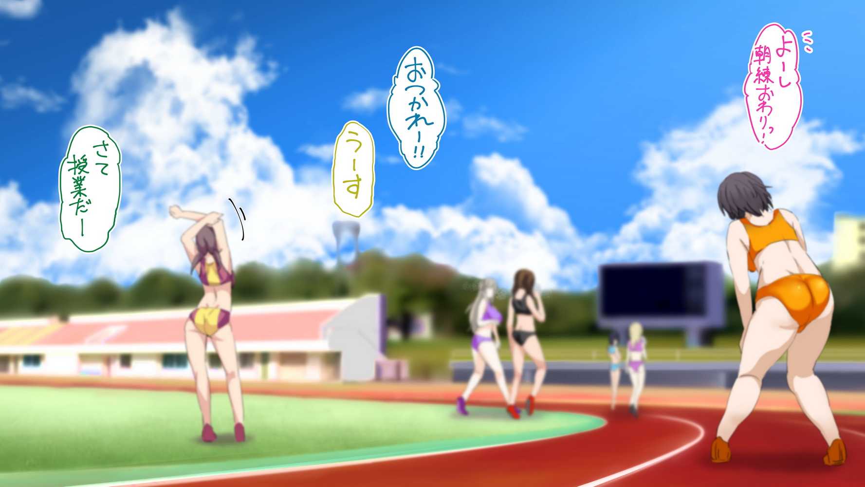 陸上部女子は俺の生オナホ！！！校内種付け編