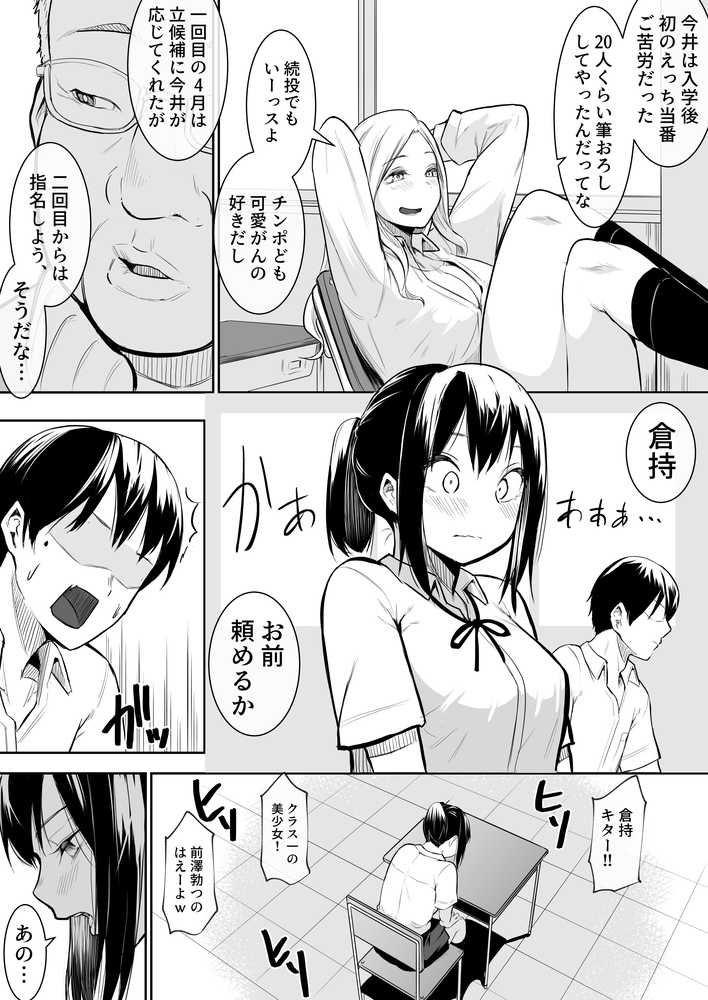 幼馴染がえっち当番にされちゃって