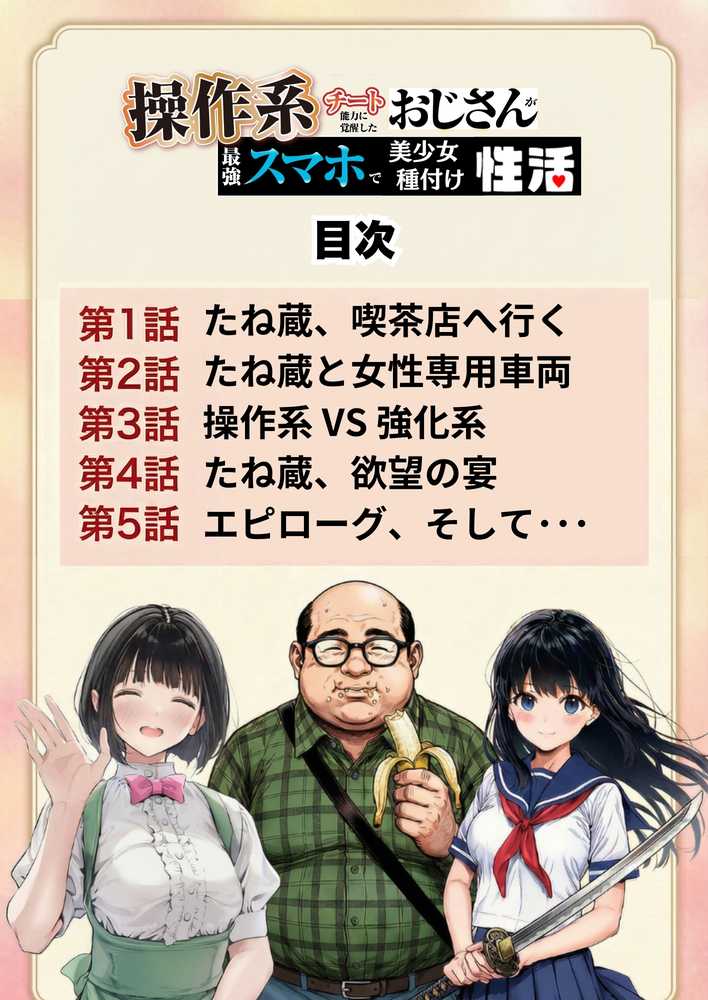 操作系チート能力に覚醒したメタボおじさんが最強スマホで美少女種付け性活