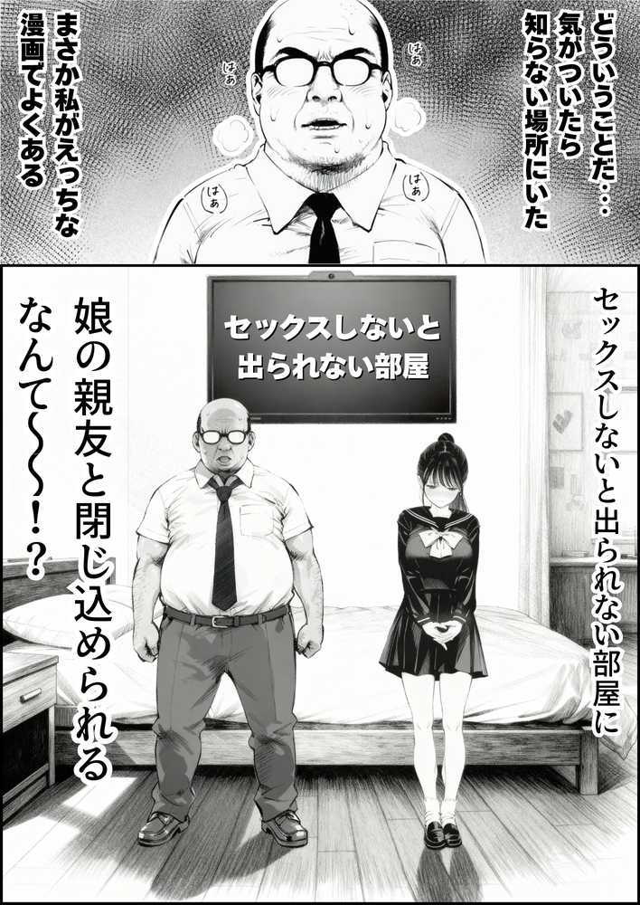 セックスしないと出られない部屋に娘の親友と閉じ込められたんだが・・・