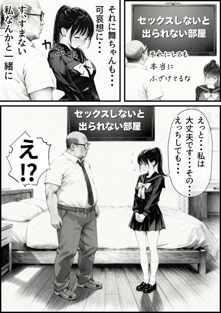 セックスしないと出られない部屋に娘の親友と閉じ込められたんだが・・・