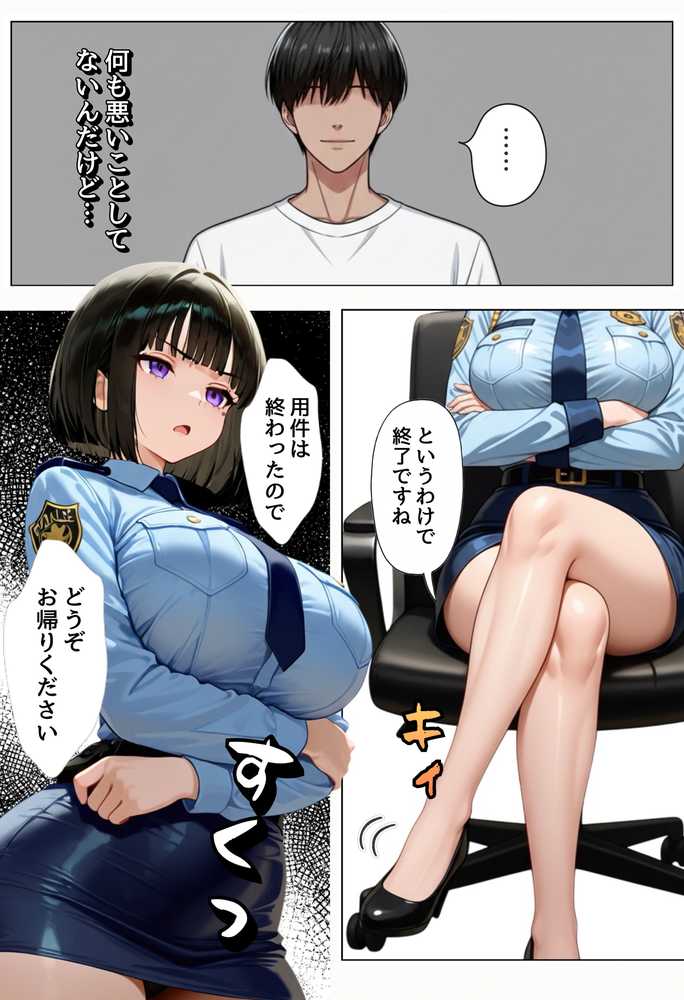 強気な裏アカ警察官、潮だくセックスで二か月後に分からされる話