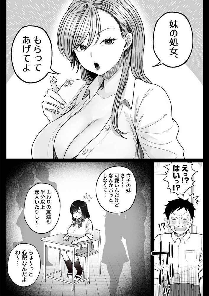 妹の処女、もらってあげてよ