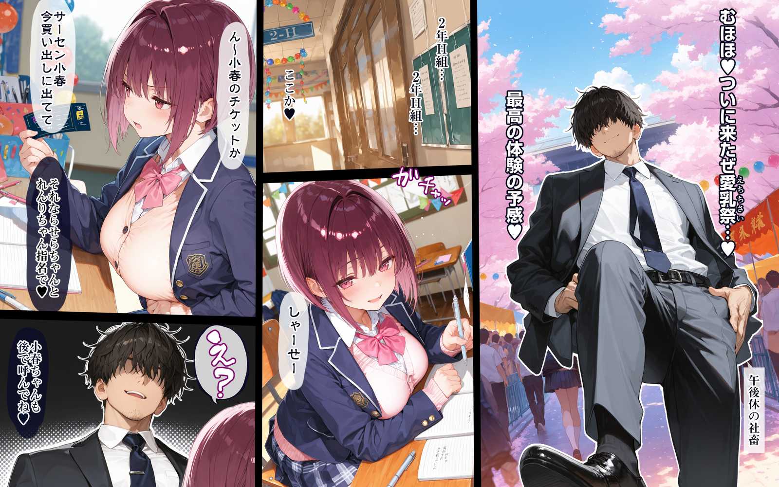 2年H組裏JKフーゾクやってま〜す☆【えちえち学園 愛乳祭】