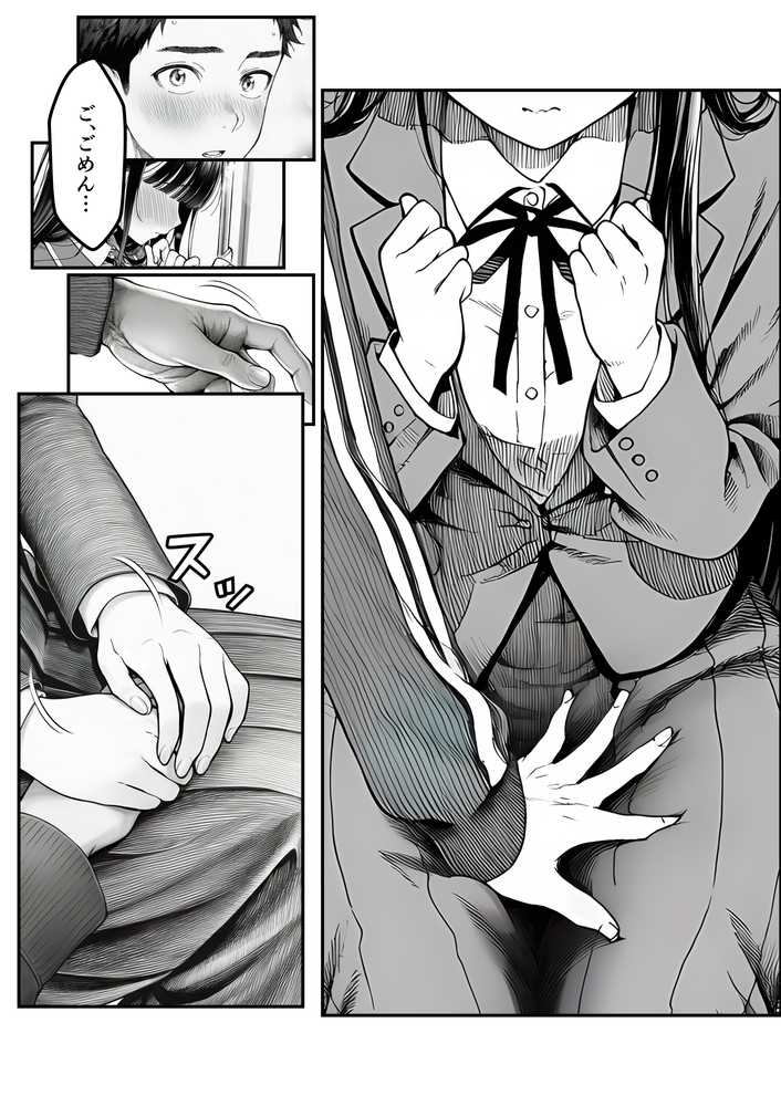 電車で何度も肩にもたれかかってくる女の子と、子作りセックスしてしまった