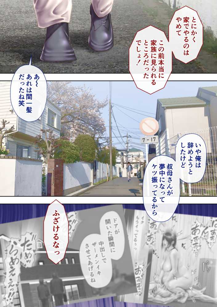 叔母真奈美  夫婦の寝室で同人AV撮影される  あこがれの叔母を寝取る3