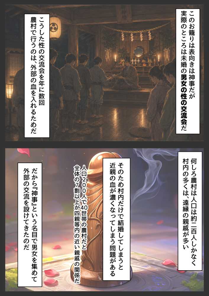 戦国時代の農村に俺が転生したら、神事が乱交だった件