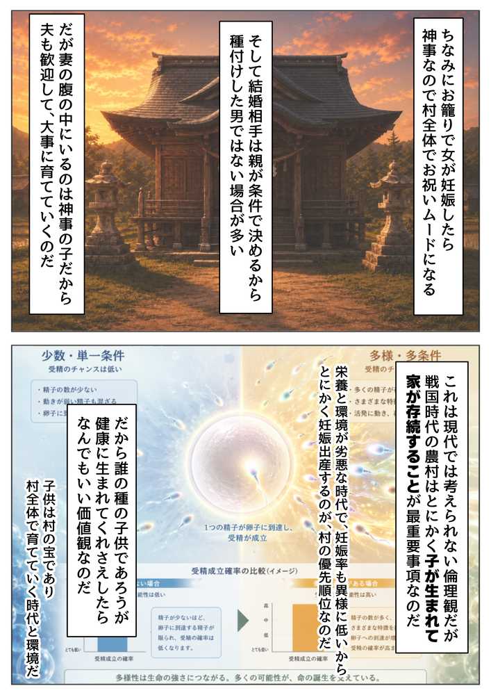 戦国時代の農村に俺が転生したら、神事が乱交だった件