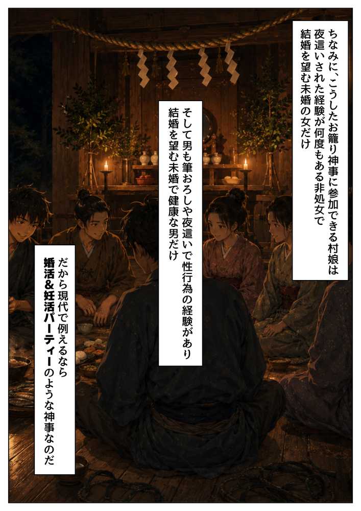 戦国時代の農村に俺が転生したら、神事が乱交だった件