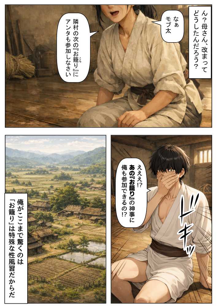 戦国時代の農村に俺が転生したら、神事が乱交だった件