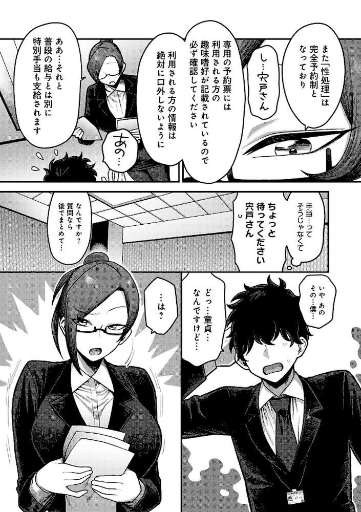 性欲処理課に配属されてしまった！